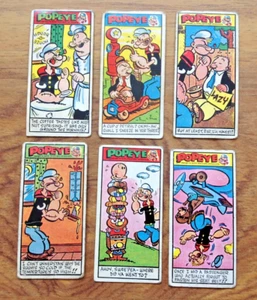 6 x Primrose collectable cards: Popeye 3rd Third Series no's 5,15,16,21,23 &38. - Picture 1 of 3