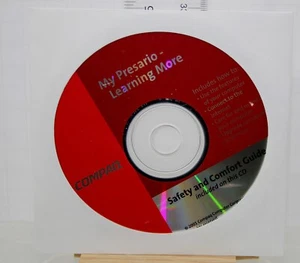 Genuine Compaq Presario Model 5320 Safety and Comfort Guide Disk v. 2001 - Picture 1 of 2