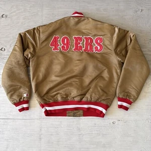 Giacca raso vintage anni 90 NFL Starter Proline San Francisco SF 49ers taglia media - Foto 1 di 24