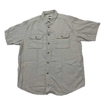 Camisa de Campamento REI Vintage Hombres L Y2k Exterior Doble Bolsillos Senderismo Tech Camisa Grande Foto 1 de 4