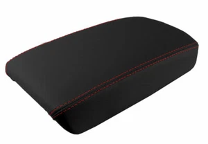 Console Lid Armrest Cover Leather for Acura TSX 2009-2014 Red Stitch - Picture 1 of 10
