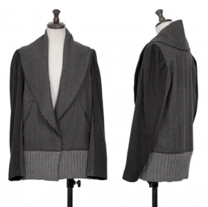 TSUMORI CHISATO Switching Shawl Collar Jacket Size 2(K-134437) - Picture 1 of 12