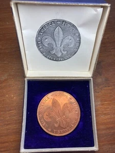 Fourth Far East Scout Conference Medal, 1964 - ERROR, DOUBLE STRUCK! - Picture 1 of 17