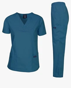 Dagacci Scrubs Medical Uniform Women and Man Scrubs Set Medical Top and Pants - Picture 1 of 6