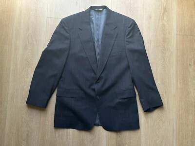 VTG Brooks Brothers Men's Wool Suit Jacket Coat Black Pinstripe • 42 / 44 R - Image 1 of 4