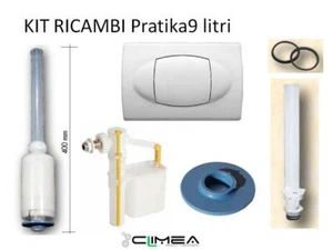 KIT RICAMBI CASSETTA WC Pratika (9 lt.) - KARIBA - Foto 1 di 14
