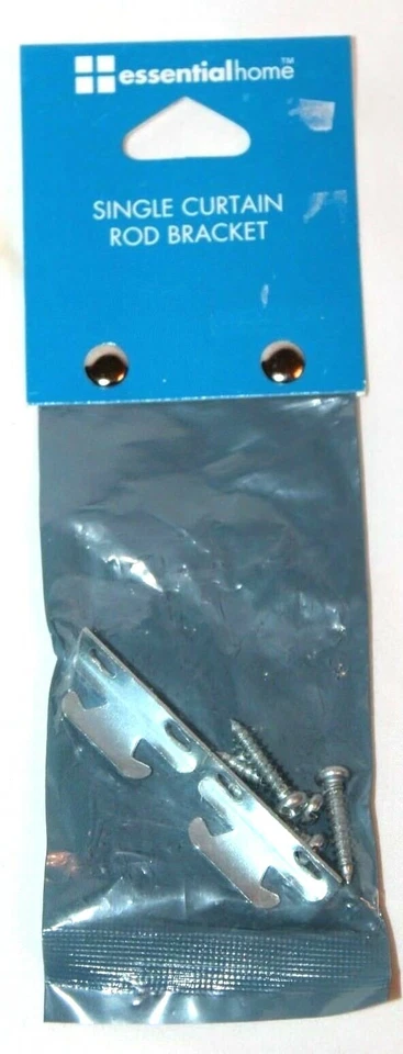 Кронштейн для штор одинарный домашний серебристый Essential  - Изображение 1 из 1