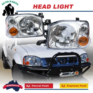 LH+RH Headlights Pair for Nissan Navara D22 Left Right L+R Set 2001-2015 - Picture 1 of 7