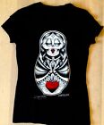Sacred Heart Dia de los muertos women's fitted t-shirt Size 2XL New