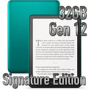 Amazon Kindle Paperwhite Signature Edition - Metallic Jade 32GB 12th gen 2024 - Picture 1 of 9