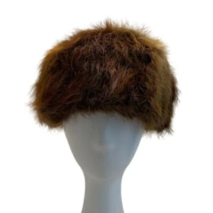 Vintage Bachrach's Women's Brown Fur Pillbox Hat - Picture 1 of 9