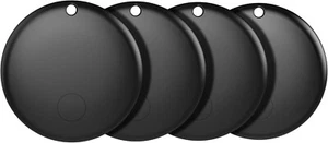 4 PACK Tracker Tag Compatible with Apple Find My Airtag, air tag ,BLACK - Zdjęcie 1 z 7