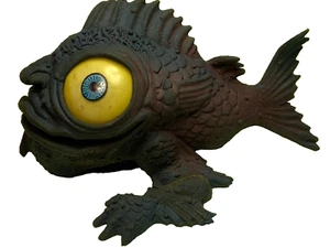 toy rubber Boglins finger puppet snish the fish hand vintage blue turquoise RARE - Picture 1 of 24