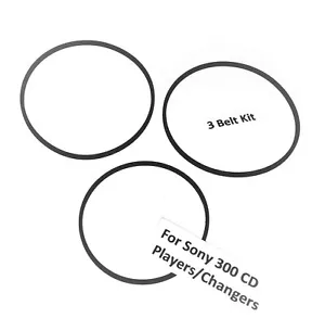 3 pz Cinture per Sony CX400 CX300/CX350/CX355 CX777ES Riparazione Cambiatore CD - Foto 1 di 3