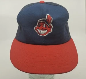 Vintage Cleveland Indians Adjustable Snapback Hat MLB Cap Annco Z29 - Picture 1 of 8