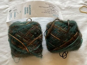Prism Yarn Kid Slique Custom Dyed Color Woodlands Dye Lot M0726 2 Cakes NWT - Picture 1 of 7
