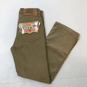 VINTAGE LEVI'S SADDLEMAN BOOT JEANS - BROWN CORDUROY USA 316-1523 SIZE 9 W.24.5 - Picture 1 of 12