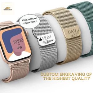 Custom Milanese Uhrenbänder Edelstahl Netz Bandarmband für Apple Watch - Bild 1 von 6