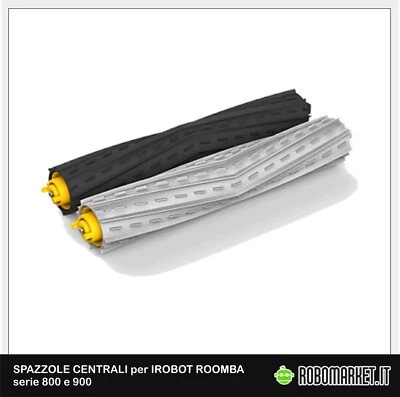 ROBOMARKET KIT RICAMBI PER IROBOT ROOMBA SPAZZOLE CENTRALI SERIE 860 865 866 870 871 875
