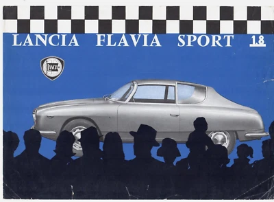 Folleto de hoja única Lancia Flavia Sport Zagato 1.8 1963-1966 mercado del Reino Unido justo Foto 1 de 2