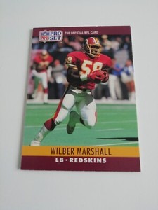 Wilber Marshall Washington Redskins Pick Your Card NFL Trading Card