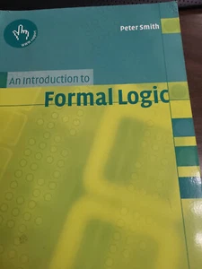 An Introduction to Formal Logic by Smith, Peter, Paperback - Picture 1 of 1