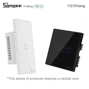 Sonoff Smart Switch Home WiFi Touch Wall Panel For Amazon Alexa Google 1/2/3Gang - Picture 1 of 36