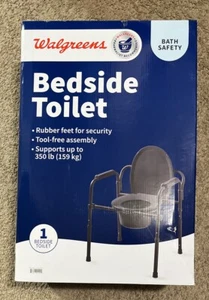 Walgreens Bath Safety Bedside Toilet - Up to 350 Pounds - Item #404635 - New - Picture 1 of 1