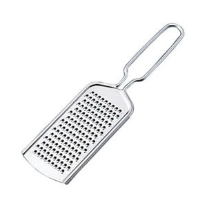 Stainless Steel Cheese/Ginger/Garlic/Chocolate Nutmeg & Grater Silver- Pack Of 1 - Picture 1 of 9