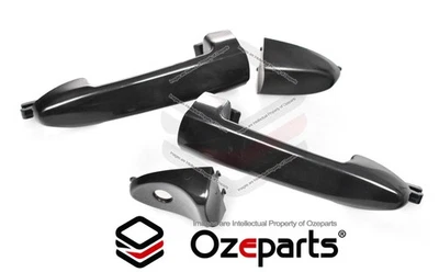 FRONT Pair LH+RH Outer Door Handle Black For Ford Escape ZA ZB 2001~2006 - image 1 of 4