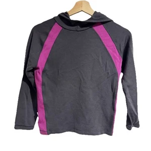 Icebreaker kids size 11-12 sportLTD 320 pure merino wool purple pullover Hoodie - Picture 1 of 7