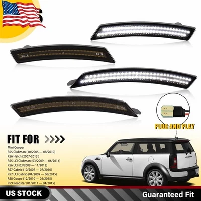 1/2SET LED Side Marker Lights White For MINI Cooper R55 R56 R57 R58 R59 R60 R61 - Image 1 of 4