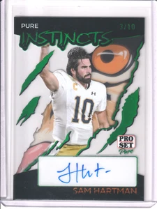 Juego Leaf Pro 2024 Pure Sam Hartman Instincts verde holograma automático/10 acetato - Imagen 1 de 2