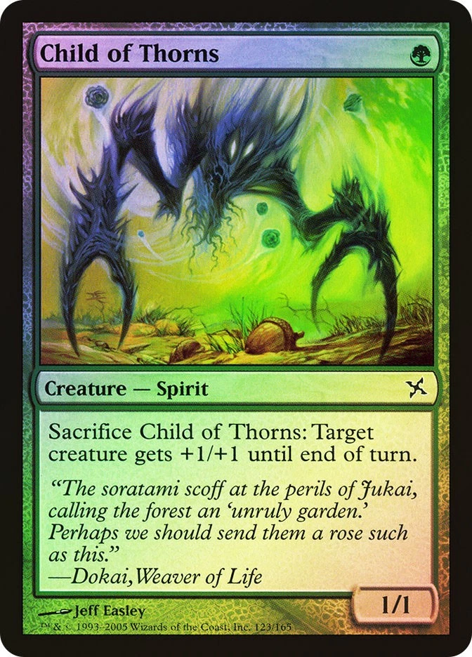 MTG FOIL Child of Thorns  - Betrayers of Kamigawa #123 - Image 1 of 1