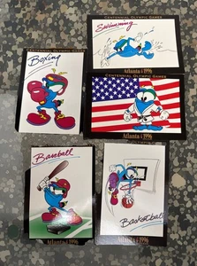 Centennial Olympics Games - Atlanta 1996 - 5 Cards - Featuring Izzy - Picture 1 of 7