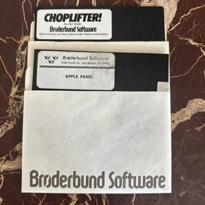 Choplifter und Apple Panic 5.25 Diskettenspiel Brøderbund Software - Bild 1 von 5