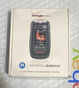 Motorola Barrage MOTV860 – Handy-Klapphandy schwarz (Verizon) NEU - Bild 1 von 4
