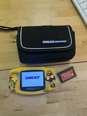 Wario Land Mario Gameboy Advance Backlit IPS Glass Screen GBA Nintendo V2 Cart - Image 1 of 4