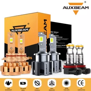 For Acura MDX 2007-2013 AUXBEAM Canbus 9005 D2S H11 LED Headlights High Low Fog - Foto 1 di 24