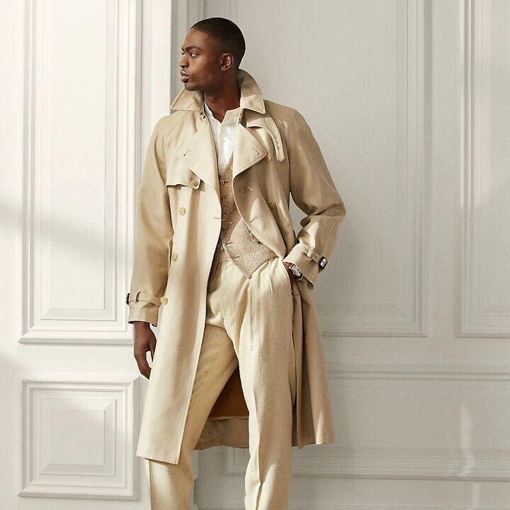 Gabardina Ralph Lauren etiqueta púrpura sarga repelente al agua 42 UK 52 IT M £3,495 Foto 1 de 4