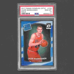Lauri Markkanen Chicago Bulls 2017 Panini Donruss Optic Holo Rookie PSA 10 #159 - Bild 1 von 2