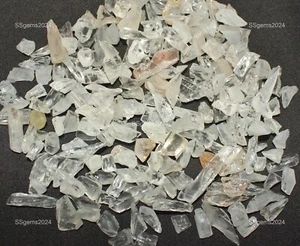 Lote de 10 piezas de piedras preciosas de cuarzo transparente natural éticas ásperas al por mayor 4x6x10 mm - Imagen 1 de 5