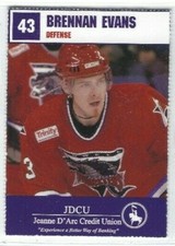 2004-05 Lowell Lock Monsters JDCU (AHL) Brennan Evans