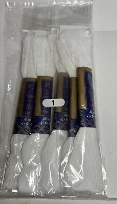 Yokota Daruma Sashiko Thread 40m col.1 White 5pcs - Image 1 of 2