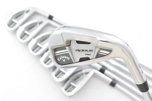 7PCS Callaway ROGUE PRO CF18 Iron Set 4-5-6-7-8-9-P RH XP105 ST15 S300 Stiff S - Picture 1 of 16