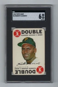 1968 Topps Game baseball card 6 Roberto Clemente Pittsburgh Pirates graded SGC 6 - Picture 1 of 2