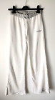 Women's Y2k Adidas Size 8 White Tracksuit Sweatpants Flared Pant