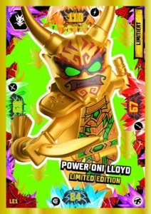 LEGO Ninjago 8 NEXT LEVEL Trading Card LE01 - Power Oni Lloyd - Limitierte Karte - Bild 1 von 1