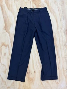 Giorgio Armani Le Collezioni Anzughose blau Strukturmuster Wolle Größe 32 - Bild 1 von 7