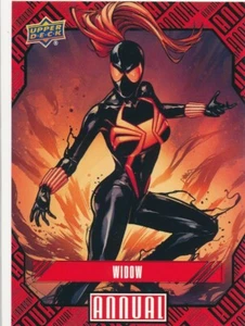 #90 WIDOW 2023-24 2024 Upper Deck Marvel Annual BLACK WIDOW SYMBIOTE - Picture 1 of 2